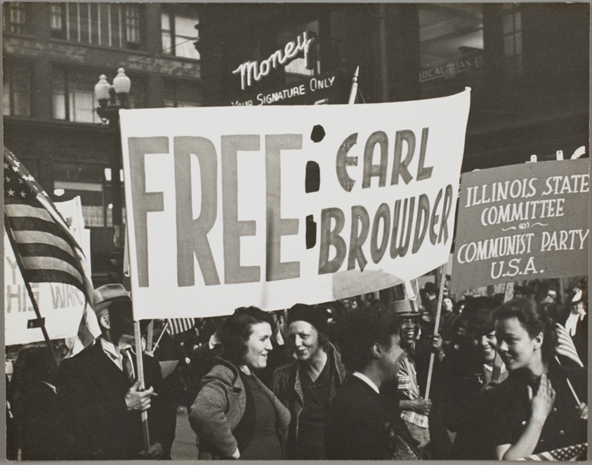Communist Rally: Free Earl Browder