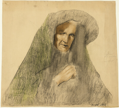 Serbian Old Woman (War Refugee)
