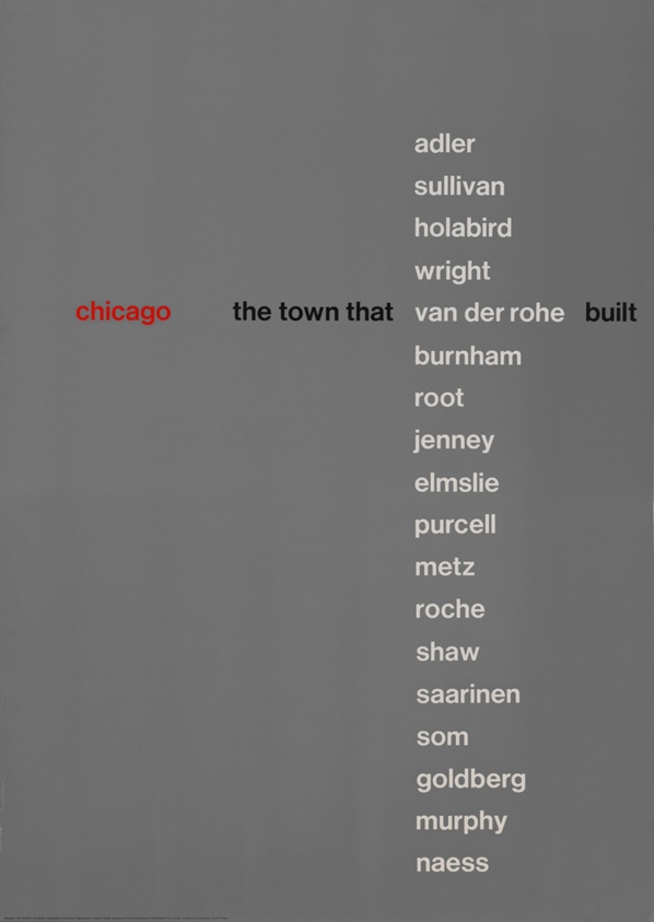 Chicago the Town that Van der Rohe Built, Poster