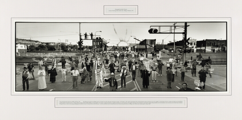 Citizens Protesting Anti-Semetic Acts, Billings, Montana