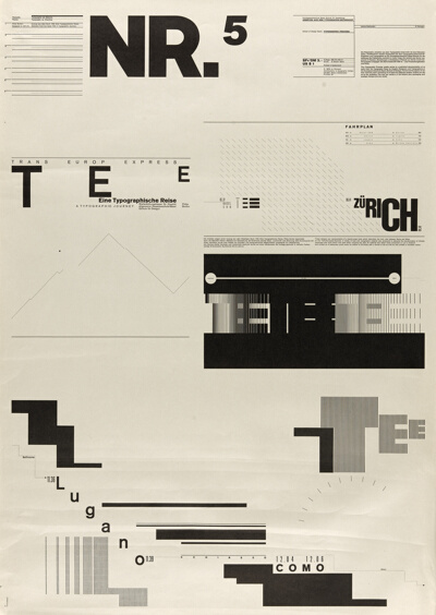 Nr. 5 Typographie als Malerei Poster