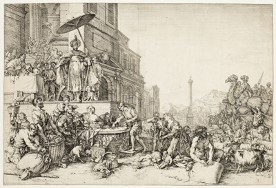 Joseph Distributing Grain to Egypt