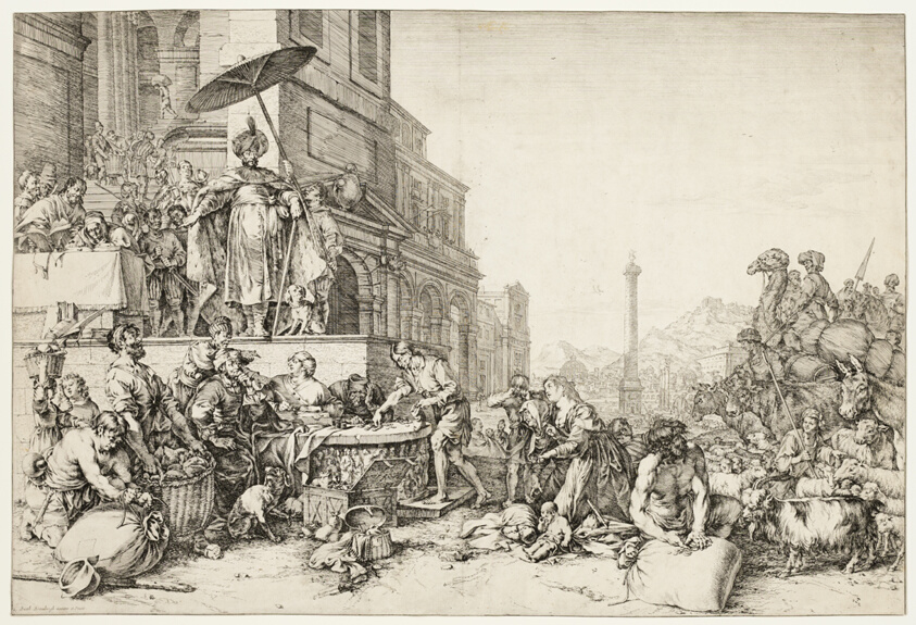 Joseph Distributing Grain to Egypt
