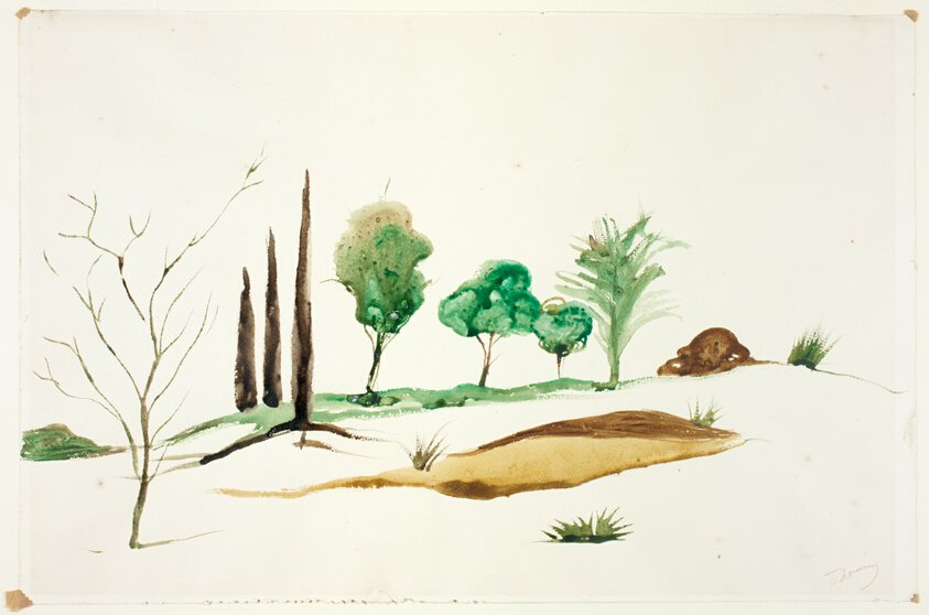 Landscape with Cypress Trees