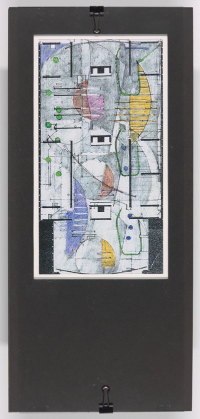 Dupont de Nemours Resource Center Patterning Model Series #4.1993.7.1-.12, (4 of 12) Model and Pattern Fragment Drawing
