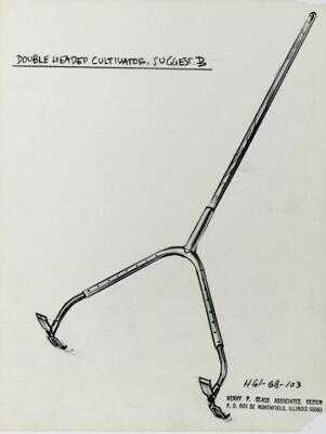 Cultivator, Double Headed Design, Presentation Design Drawing