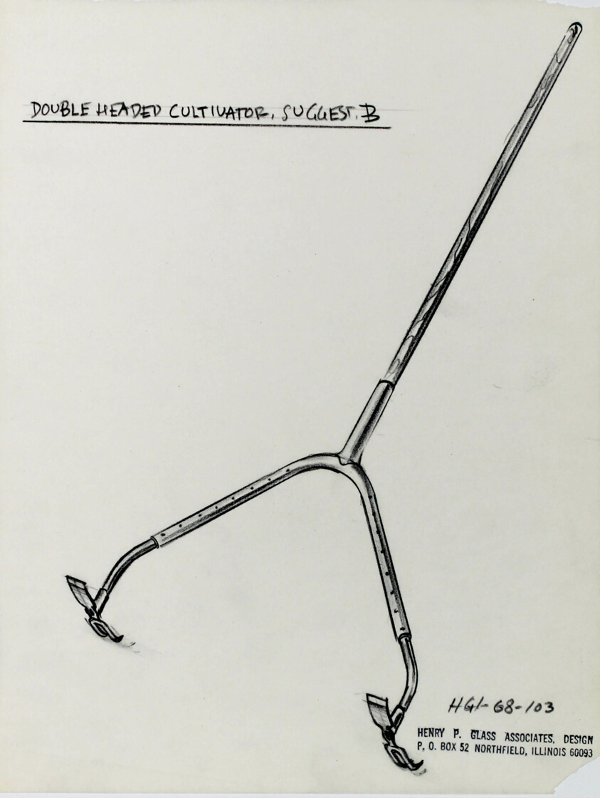 Cultivator, Double Headed Design, Presentation Design Drawing