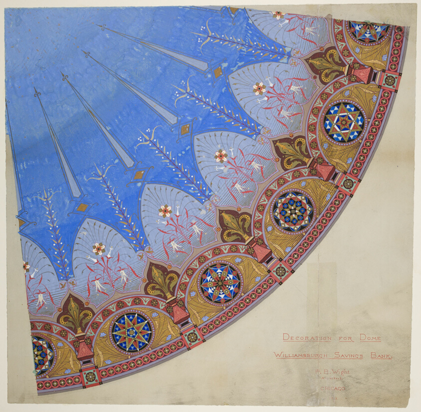 Williamsburg Savings Bank, Brooklyn, New York, Dome Decoration