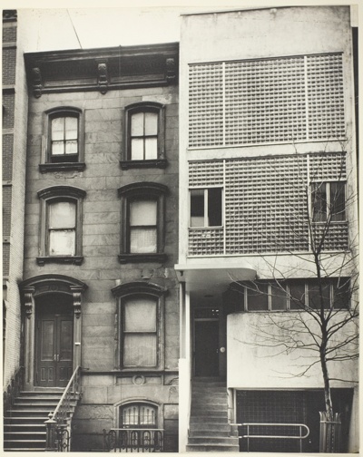 Glass Brick and Brownstone Fronts