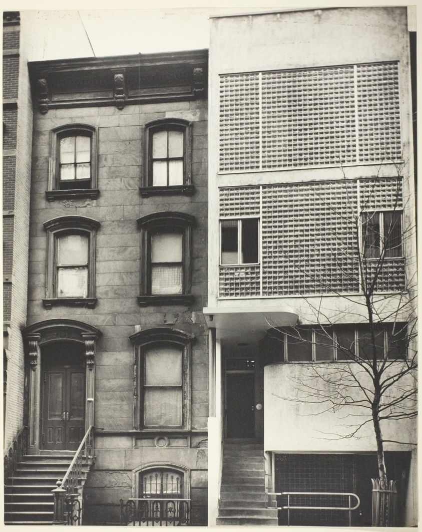 Glass Brick and Brownstone Fronts