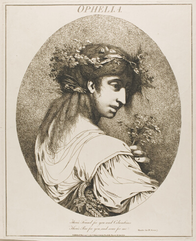 Ophelia, from Twelve Characters from Shakespeare