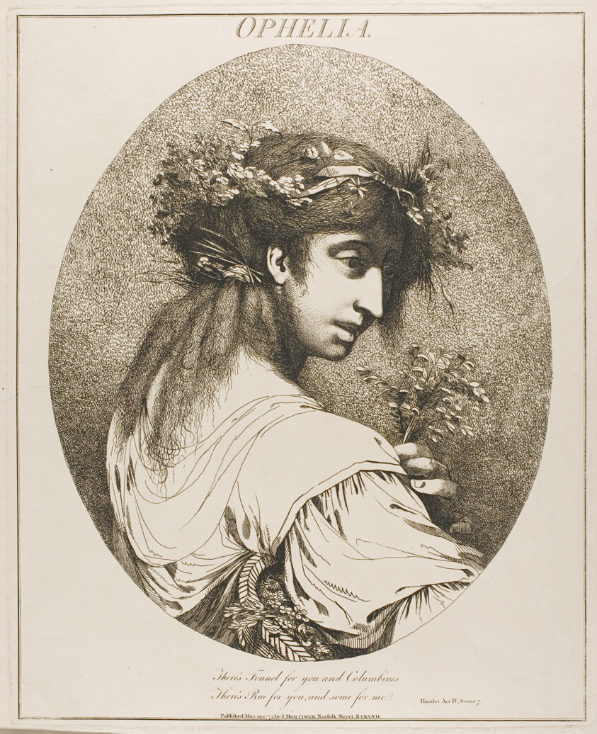Ophelia, from Twelve Characters from Shakespeare