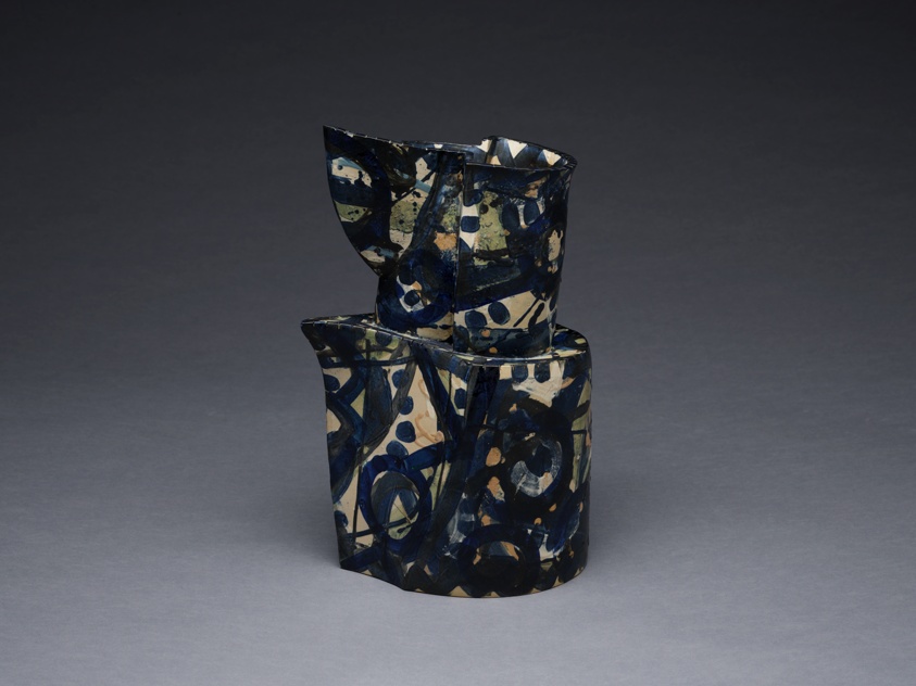 "Stacked Blue and Black"