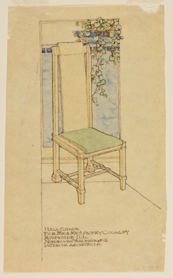 Avery Coonley House, Riverside, Illinois, Hall Chair Design