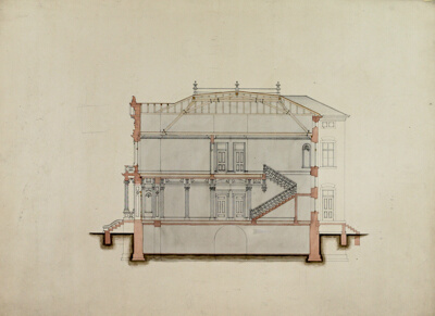 Design Studies, Section Through House, Presentation