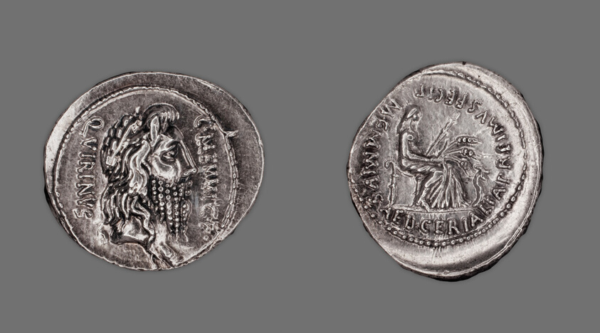 Denarius (Coin) Depicting the God Quirinus
