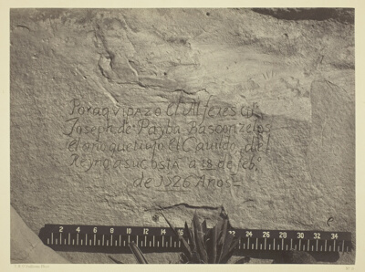 Historic Spanish Record of the Conquest, South Side of Inscription Rock, N.M.