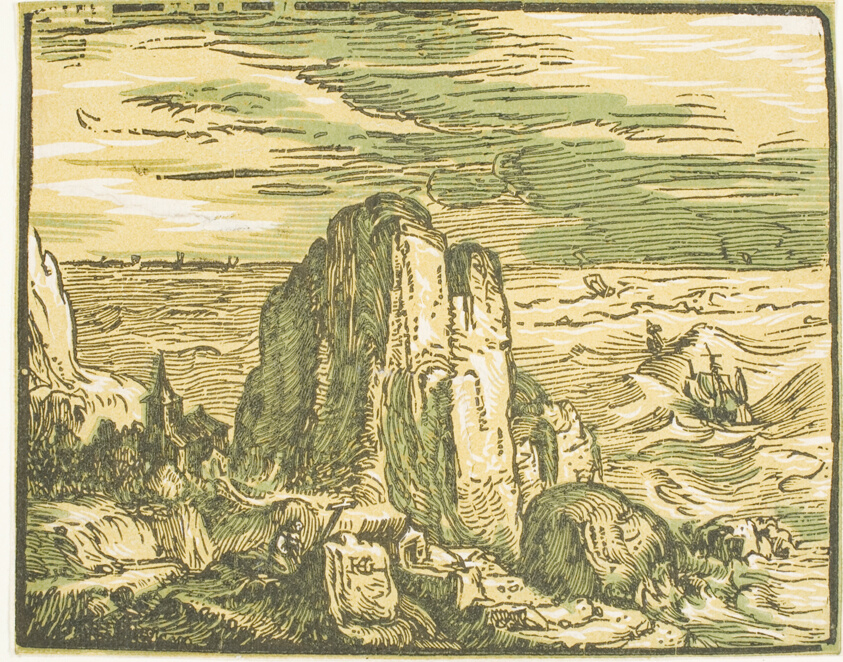 Cliff on a Seashore, from Four Small Landscapes