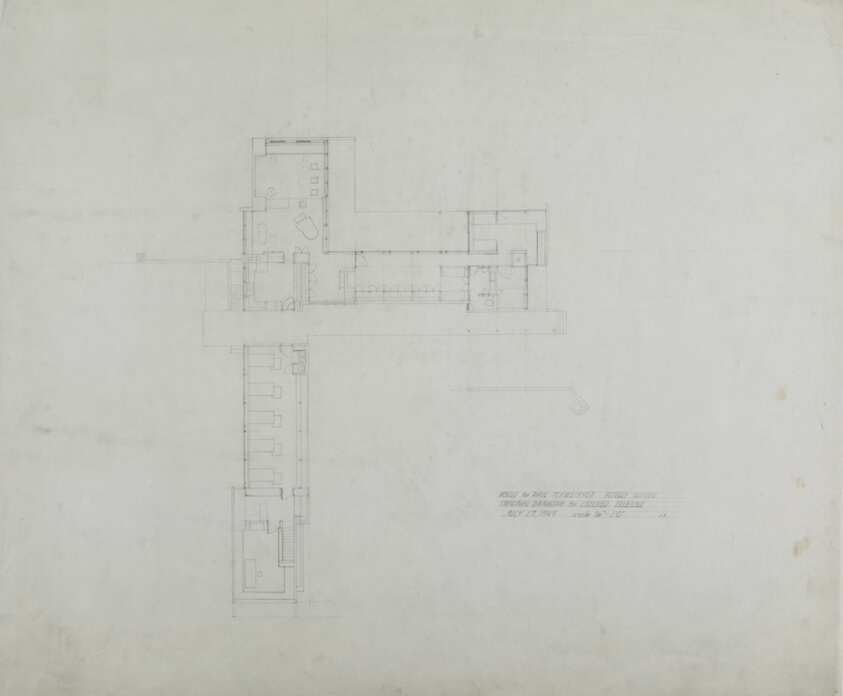 Schweikher House, Roselle, Illinois, Plan