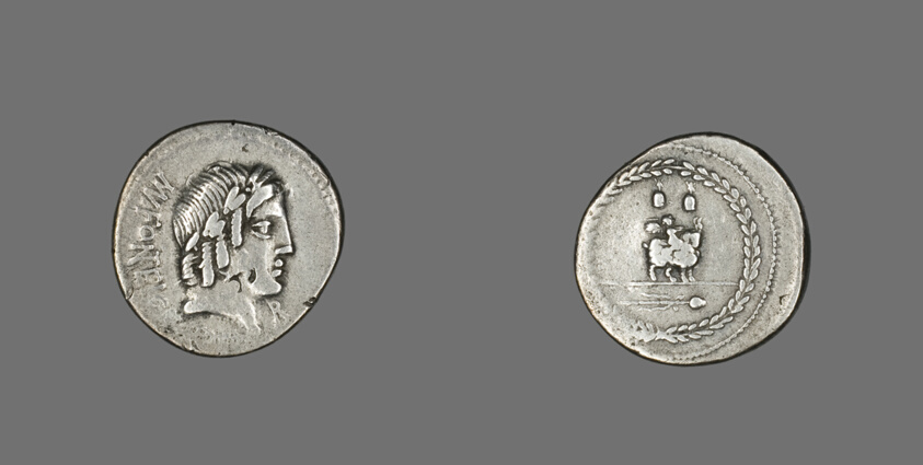 Denarius (Coin) Depicting the God Apollo
