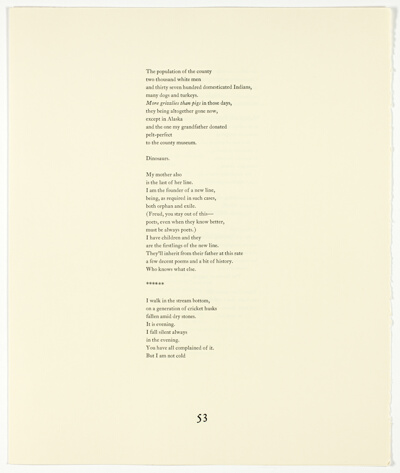 Pages 53-56, from The Plain of Smokes: Poem Cycle