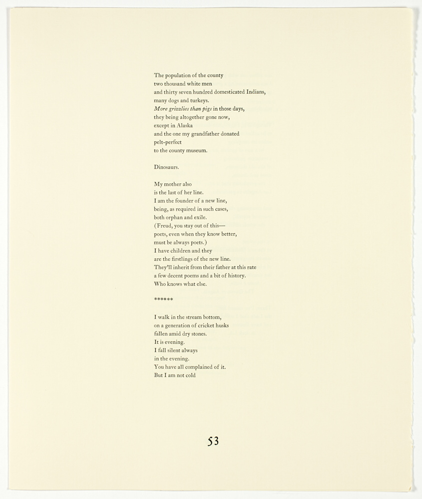 Pages 53-56, from The Plain of Smokes: Poem Cycle