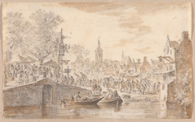 Market near a Canal