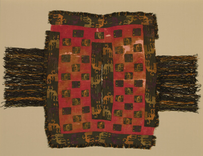 Poncho Displaying Contorted Figures