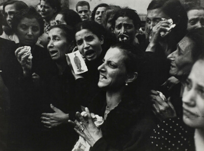 Funeral of 20 Teenage Partisans of the Liceo Sannazaro, in the Vomero District. Led by one of Their Teachers, the Boys had Fought Against the German for 4 days before the Arrival of the Allies. Naples.