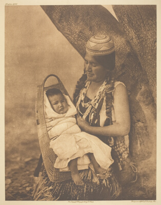 Hupa Mother and Child