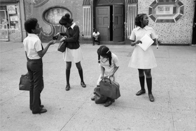 Four Children at Lenox Avenue, from the series "Harlem, U.S.A."