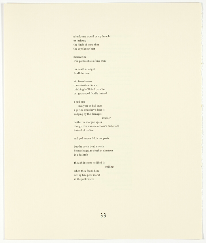 Pages 33-36, from The Plain of Smokes: Poem Cycle