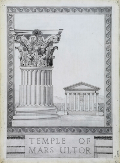Temple of Mars Ultor, Student Drawing