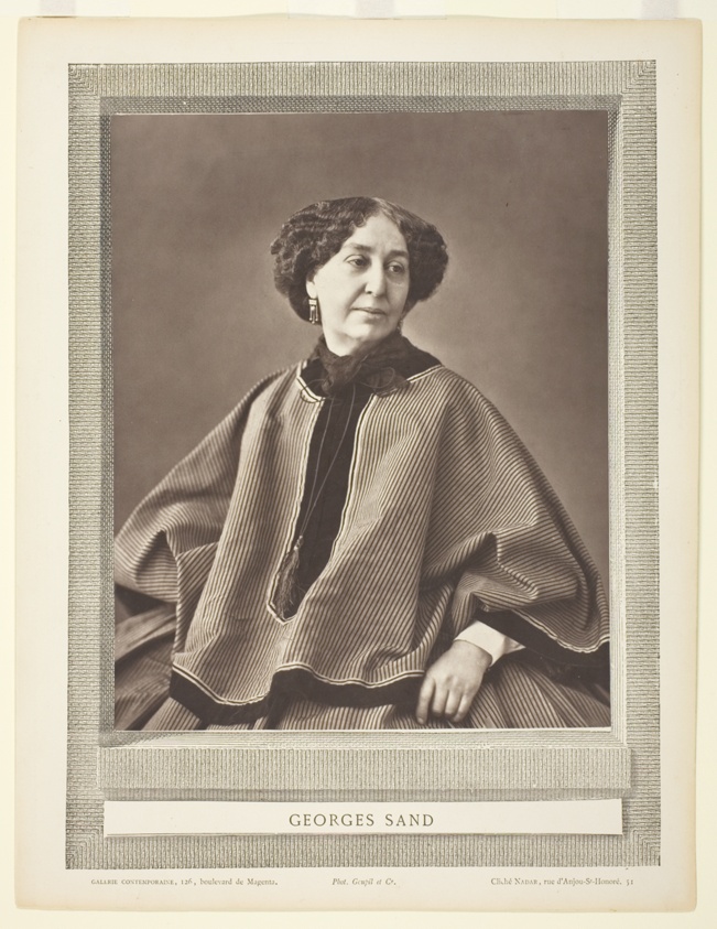 George Sand (born Amantine Lucile Aurore Dupin, French novelist, 1804-1876)