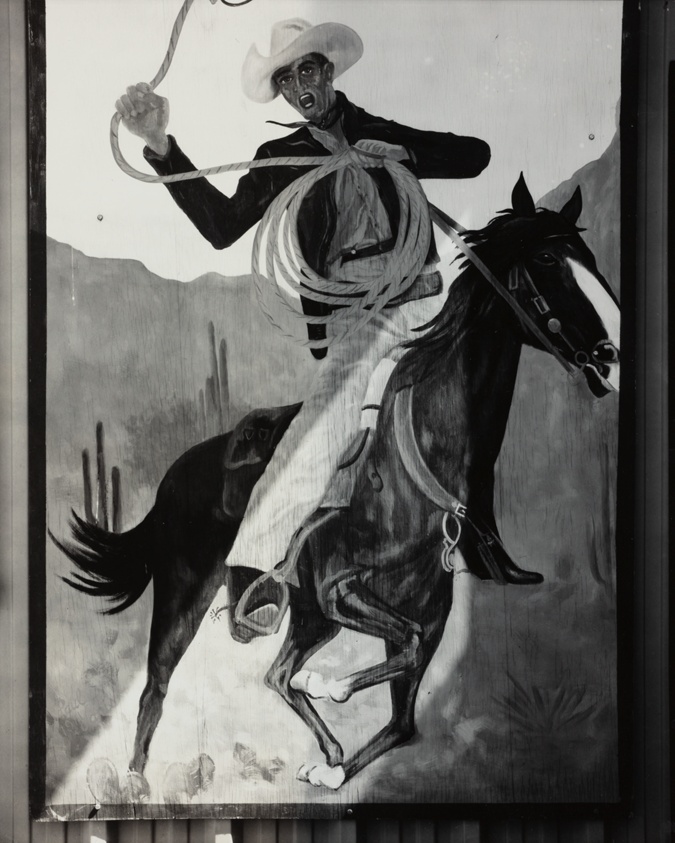 Painting of Cowboy and Horse