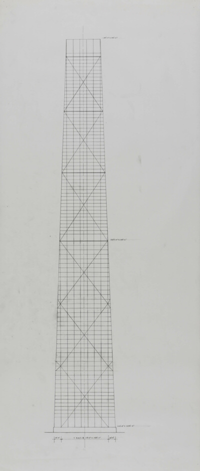 John Hancock Center, Chicago, Illinois, Elevation Sketch