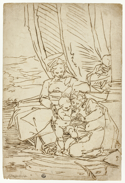 Holy Family with Saint Catherine