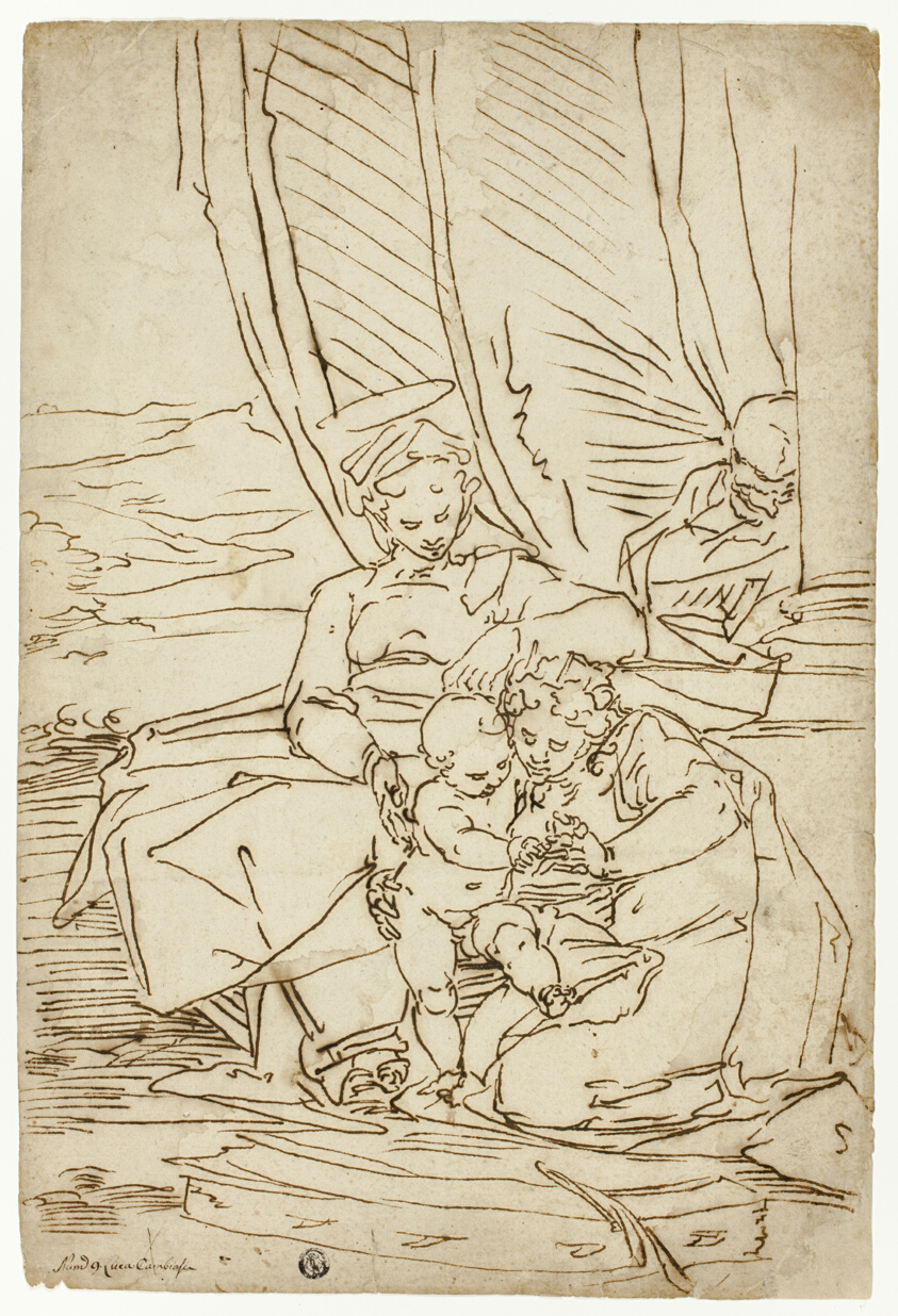 Holy Family with Saint Catherine