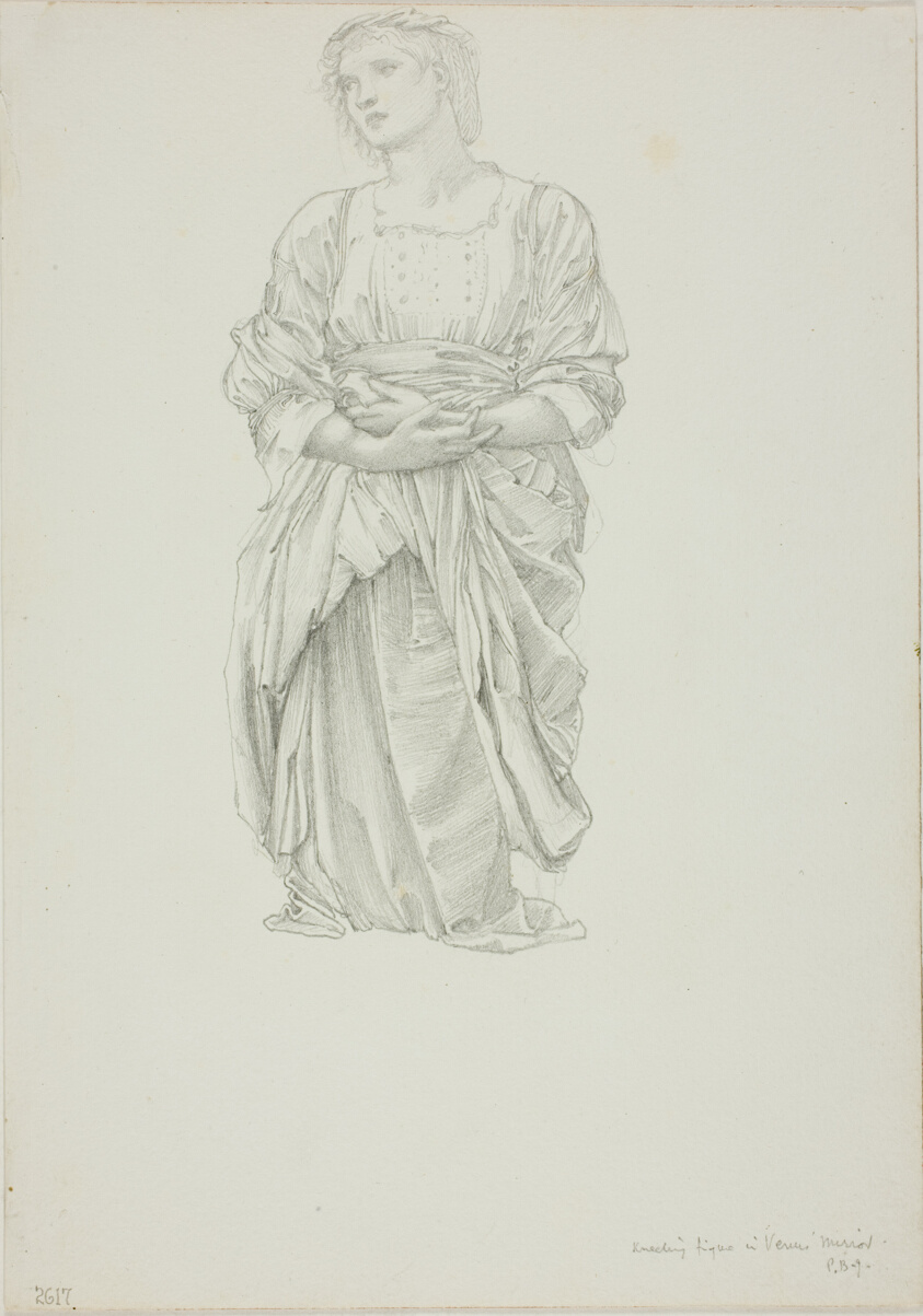 Study for 'The Mirror of Venus': Kneeling Female Figure