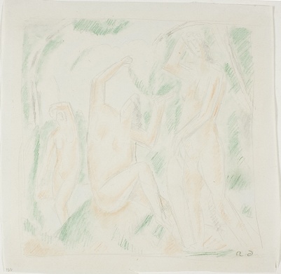 Three Nude Women in a Landscape