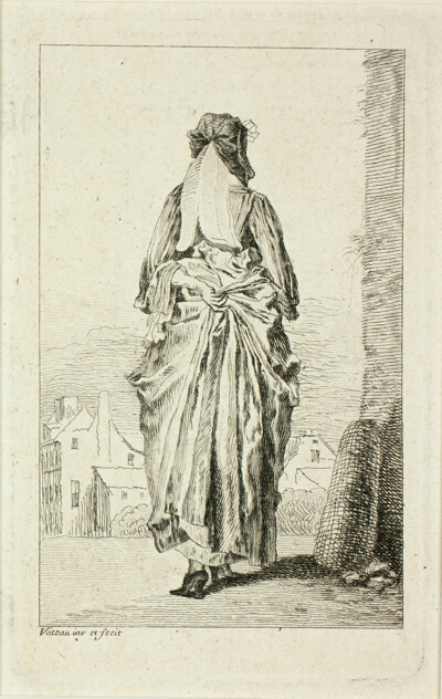 Woman Seen from Behind, from Figures de modes