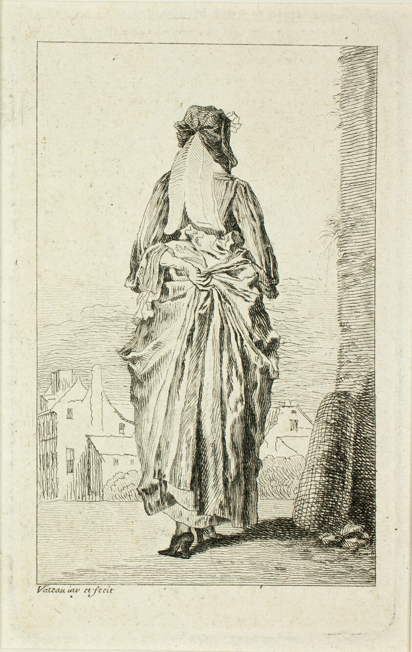 Woman Seen from Behind, from Figures de modes