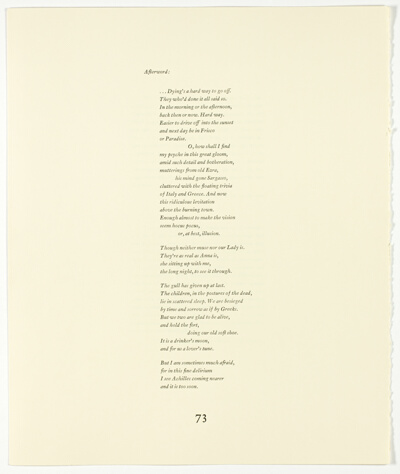 Pages 73-76, from The Plain of Smokes: Poem Cycle