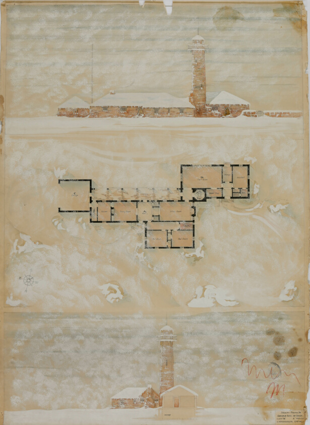 Meteorological Station, Student Drawing, Plan and Elevations