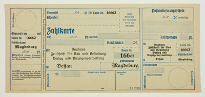 BAUHAUS. Zeitschrift für Gestaltung (related ephemera)