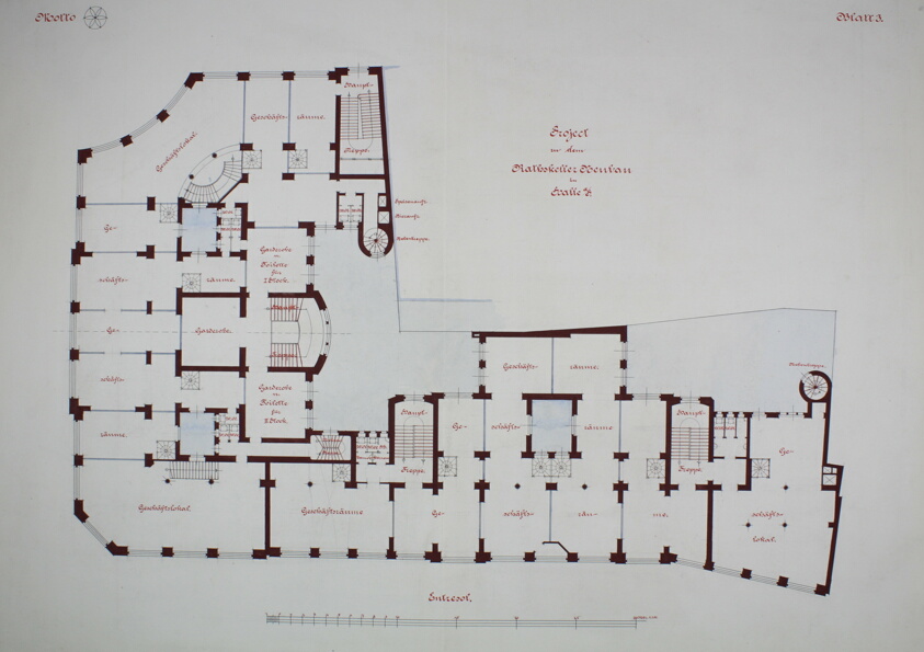 Rathskeller Neubau, Halle (Saale), Saxony-Anhalt, Germany, Mezzanine Plan