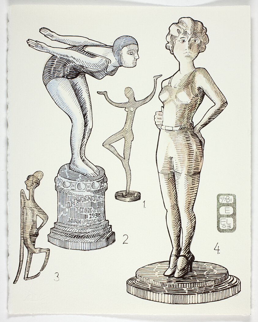 Plate E, Volume I, Book I, Personae, from Index: The Objects of My Obsession
