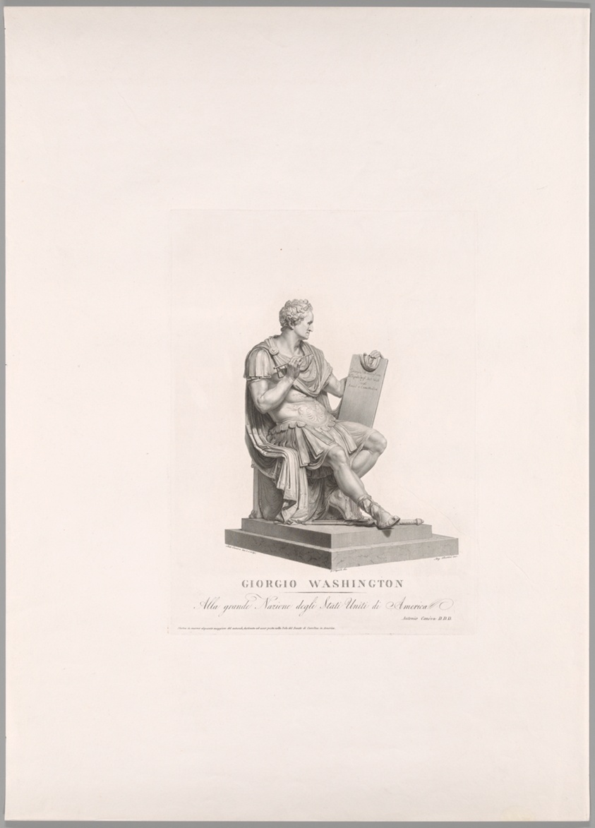 George Washington, Front View, from Oeuvre de Canova