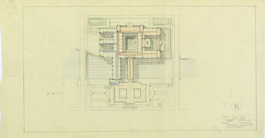 Art Institute of Chicago Competition, Plan Study