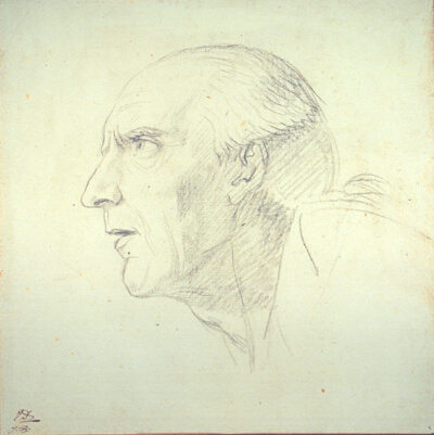 Head of an Old Man in Profile